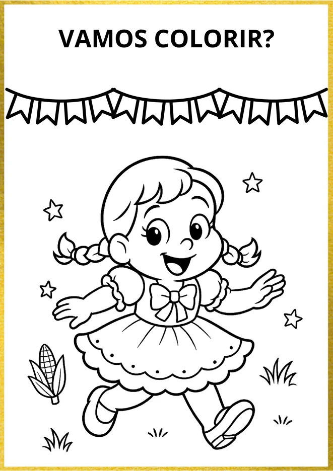 Desenhos festa junina para colorir e imprimir para imprimir e colorir - imagem 8